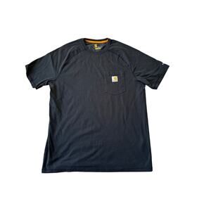 CARHARTT Men's short sleeve  T-Shirt, Black, size L, Cotton blend, Workwear